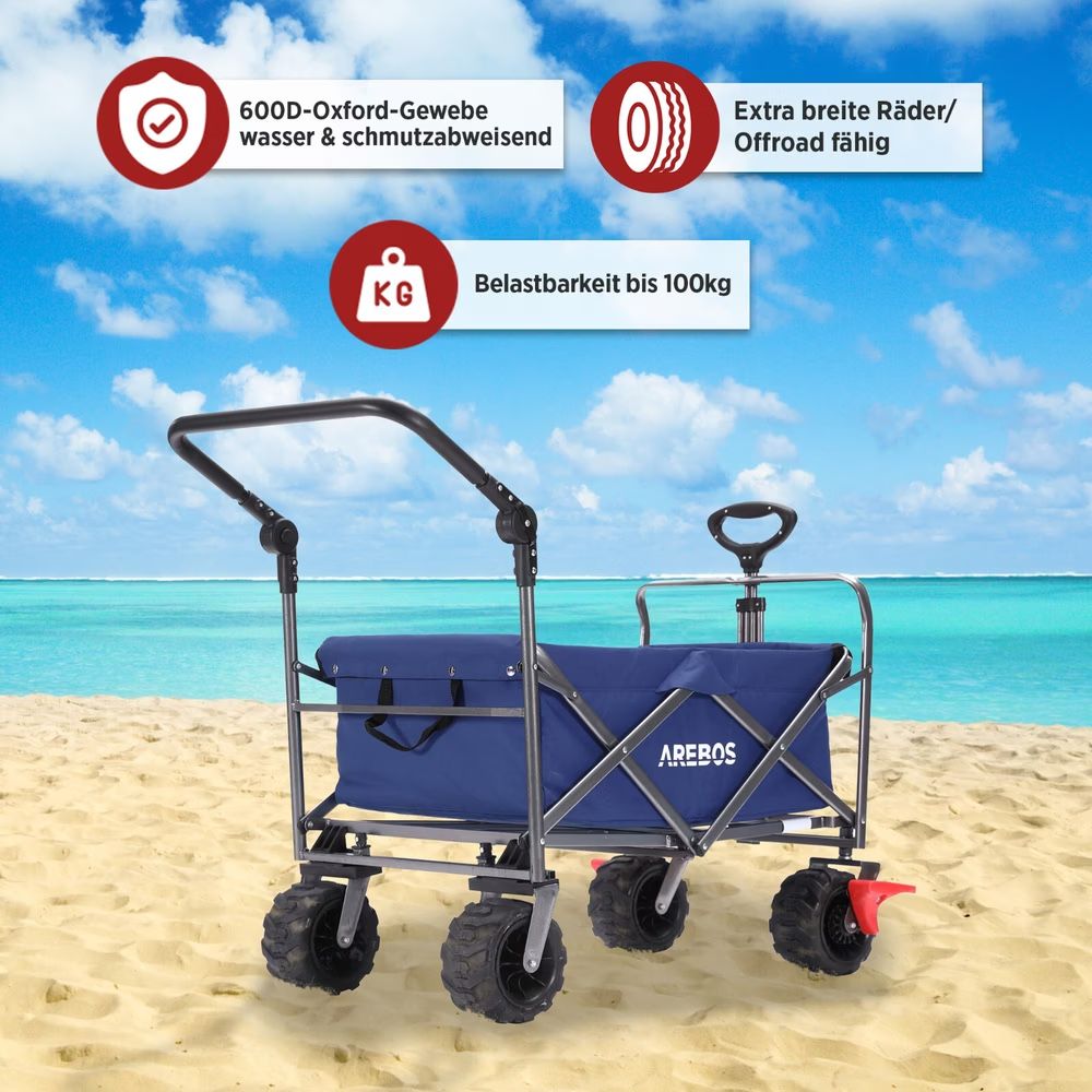 Transportwagen: Arebos Bollerwagen - Neu – Neu (gemäss Beschreibung) aus Nebikon von warendiscount 3