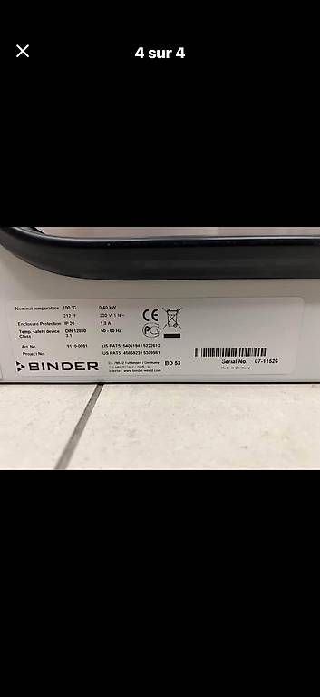 Backöfen: Étuve professionnelle Binder BD53 – Gebraucht aus Sonceboz-Sombeval von dsc_m8bd 3
