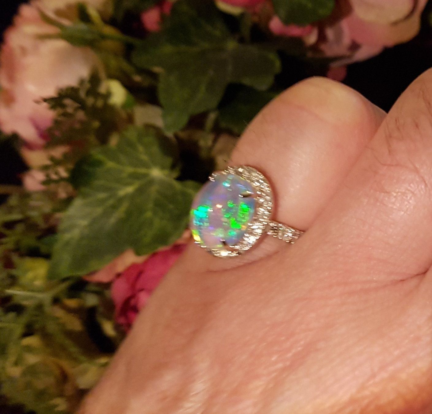 Anelli: Feenring mit Opal aus Platinum Fabrikneu – Nuovo e nell'imballaggio originale da KLOTEN venduto da Luxurious-Shop 1