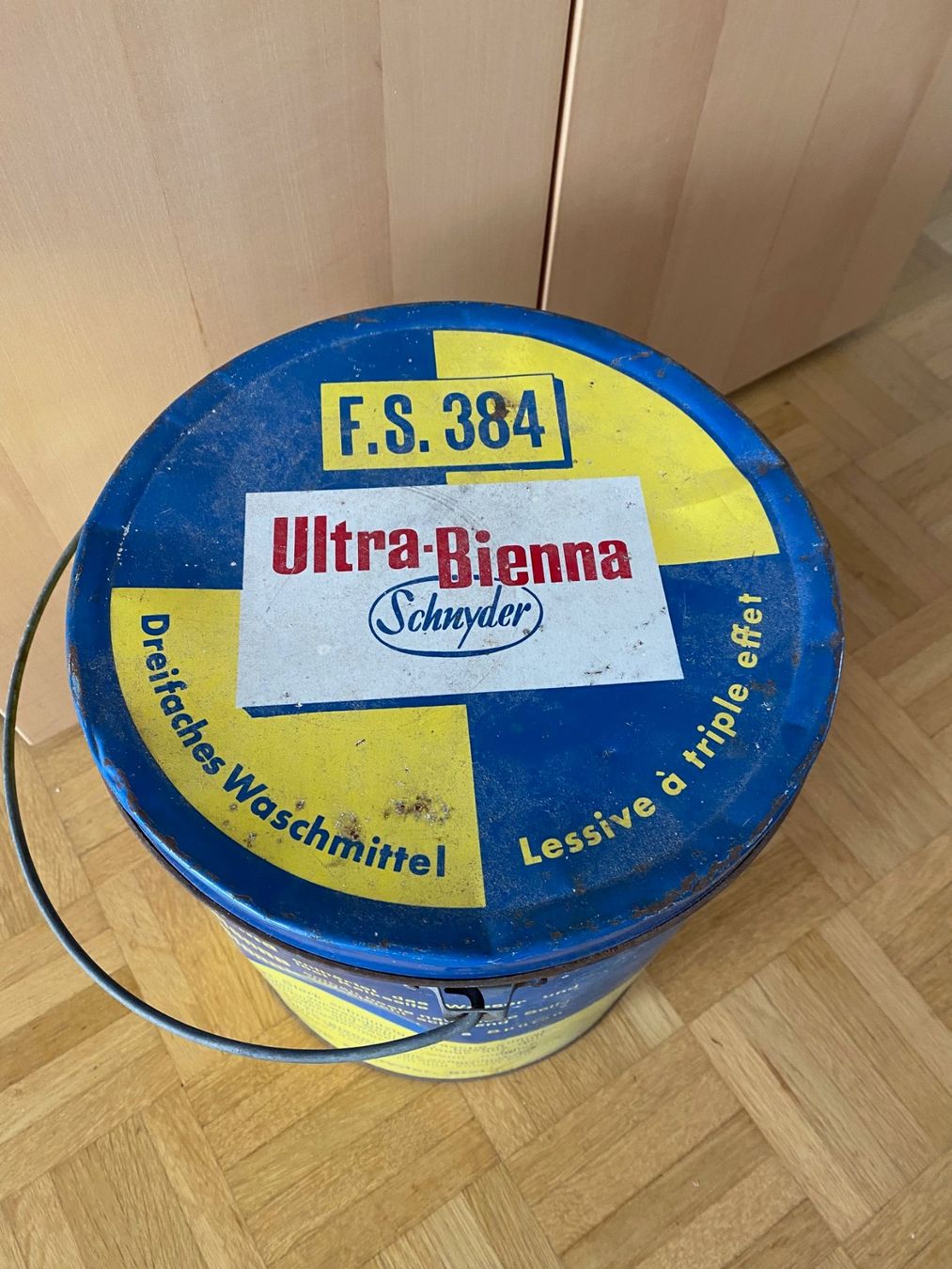 Accessori per altri veicoli: Alter Blechkübel - Waschmittel – Usato da bern venduto da malfobe 2