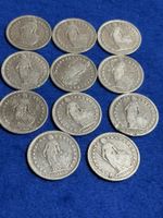 11 x 1.- 1903 - 1921 alle 835 Silber je 5 gr. also Total 55