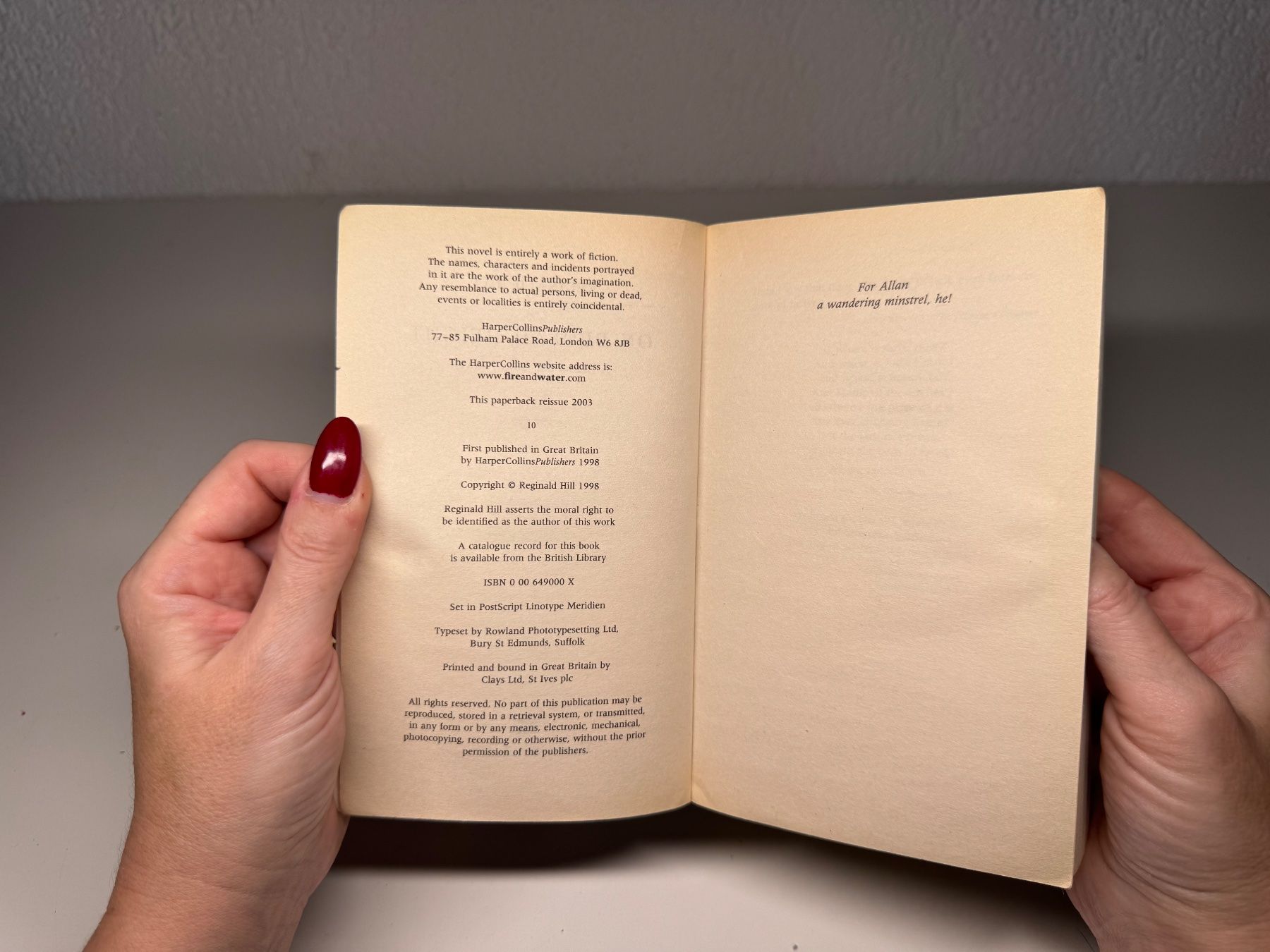 Libri: NOVEL: Reginald Hill, On Beulah Hight – Usato da Grosswangen venduto da English_books 4