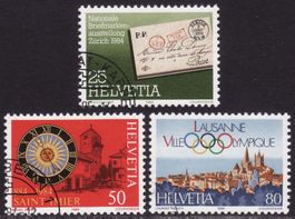 Satz SBK-Nr. 705-707 (Sonderpostmarken 1984) gestempelt