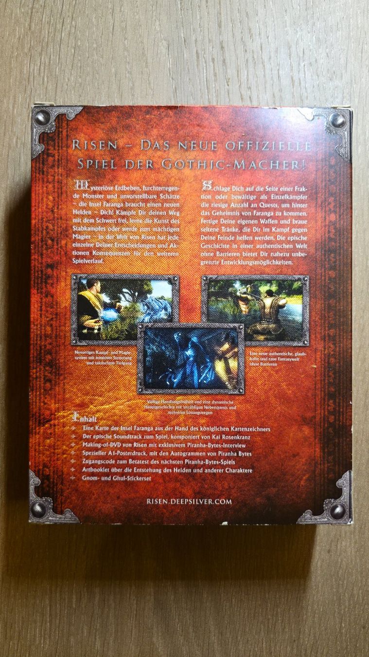 Microsoft Spiele: PC, Game, Rollenspiel, Risen Collector's Edition, OVP – Gebraucht aus Sirnach von TheMrFreeman 2