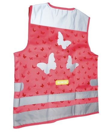 Wowow Sicherheitsweste / Leuchtweste für Kinder / Pink Gr. M