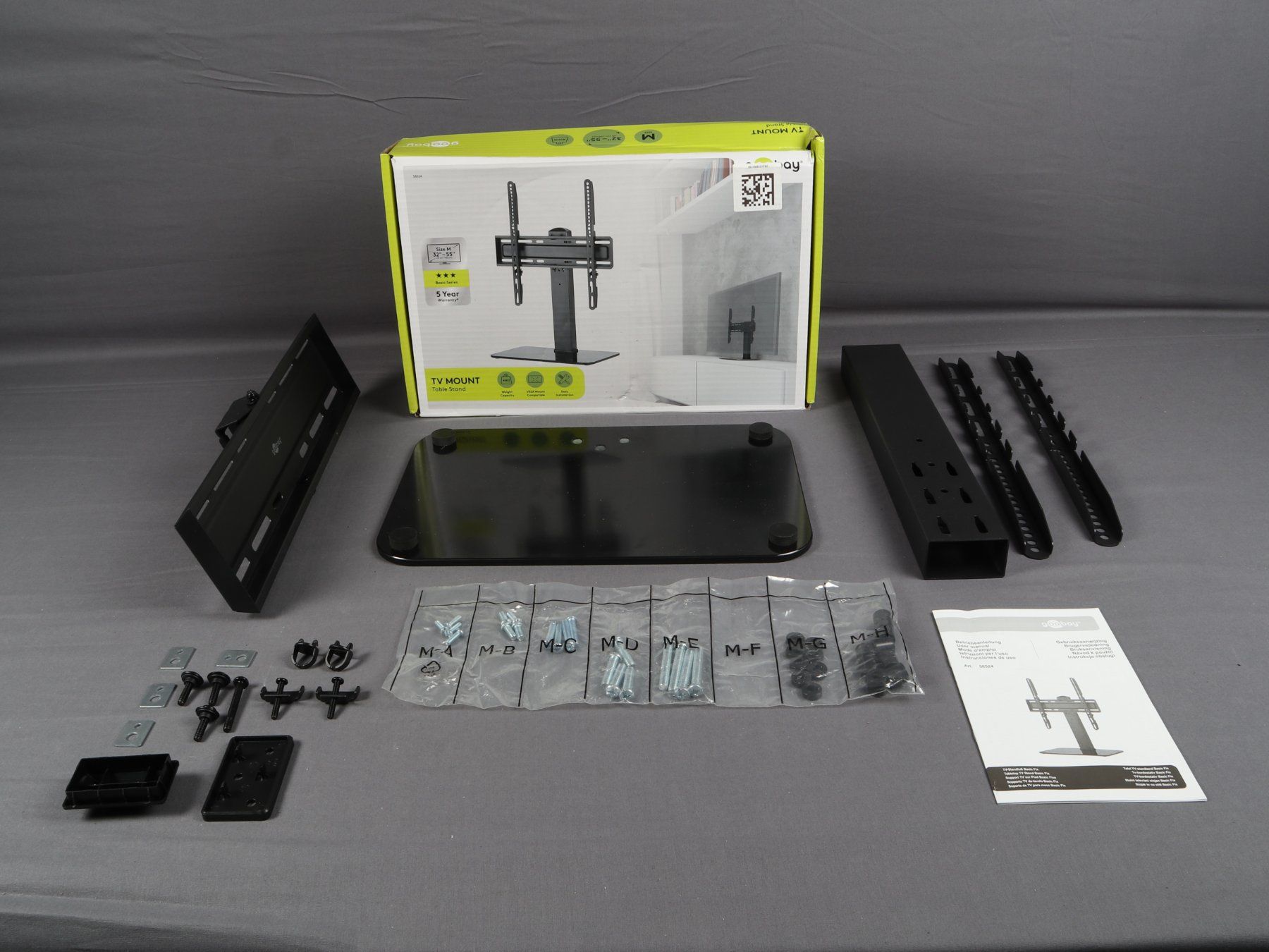 Fixations: GOOBAY TV MOUNT TABLE STAND 32-55 ZOLL M – Neuf (Voir description) à Steinen par Restwert_Steinen