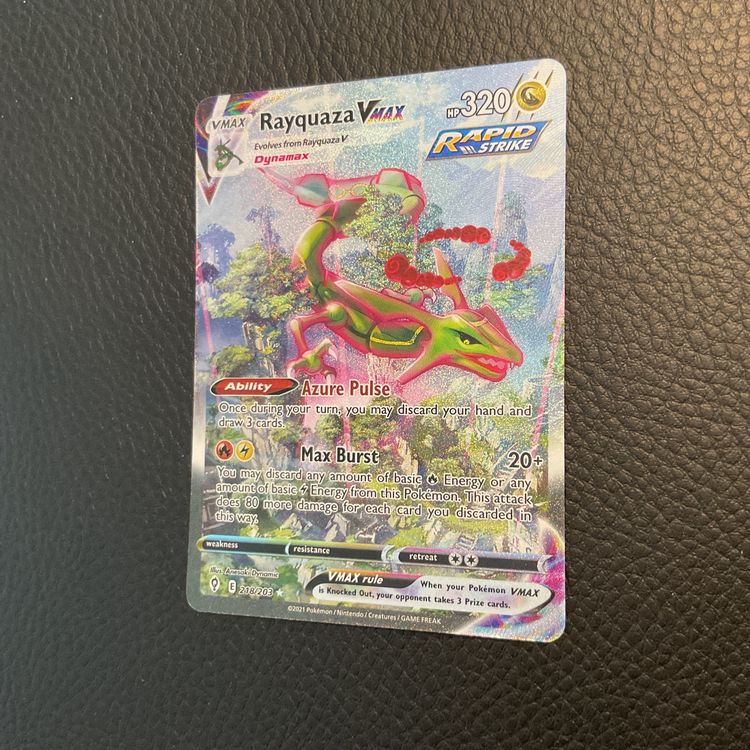 Pokemon 2024 TCG Rayquaza VMax Evolving skies