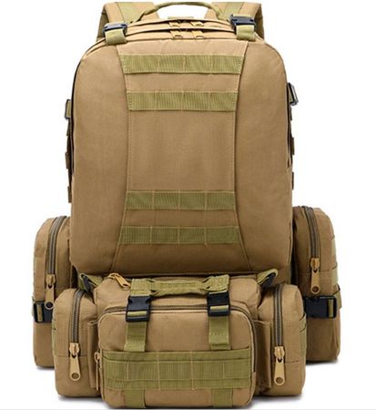 Ensemble de pack de défense Mil-Tec, Sac à dos 4 en 1, homme