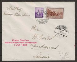 1935 : 1. Postflug Vaduz - Altenrhein