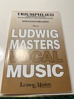 Brahms Triumphlied Op.55 Ludwig Masters Vocal Score