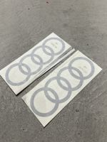 2x Audi Logo Aufkleber Sticker Auto Tuning Neu