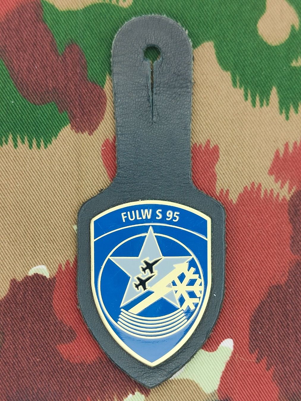 Schweizer Armee Placchette & Badge: Brusttaschenanhänger FULW S 95 – Usato da Bauma venduto da SwissMilitaria