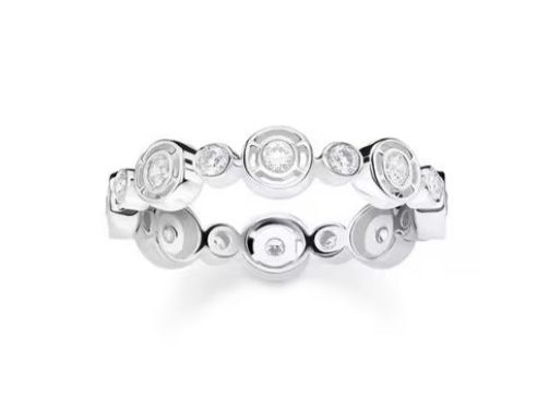 Thomas Sabo Anelli: Original Thomas Sabo Ring Kreise mit weissen Steinen Silber – Nuovo (secondo la descrizione) da Rheinfelden venduto da Boutique_Luxe 3