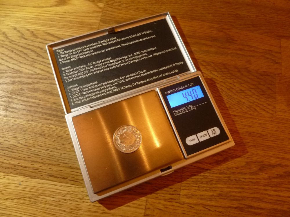 Feinwage 100gr swiss check scale 100 (Gebraucht) in Hochfelden für CHF ...