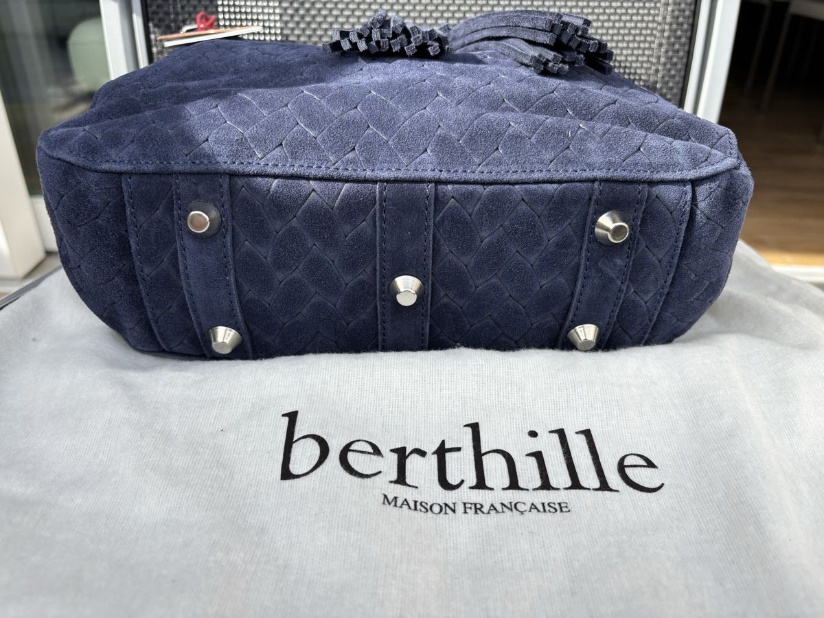 Borse da donna: BERTHILLE - Sac Hobo NEUF Navyblue – Nuovo e nell'imballaggio originale da Chardonne venduto da teenyweeny 6