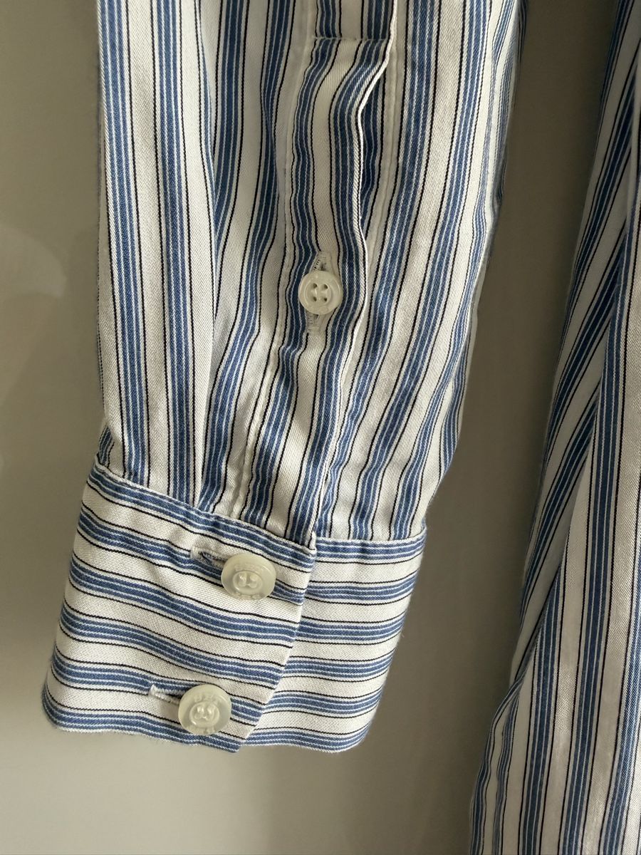 Vestiti: SET Blusenkleid, Gr. 36, blau-weiss gestreift, mit Seide – Usato da Winterthur venduto da marisole4 4