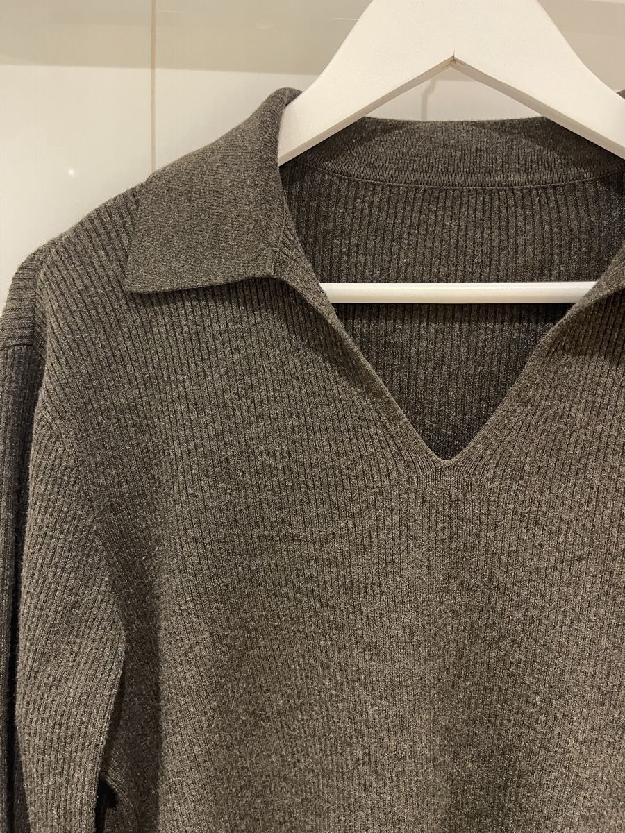 Uniqlo Maglioni & Felpe: Uniqlo Pullover, Rippstrick Polo-Style – Usato da Mauren venduto da toppiloppi 1