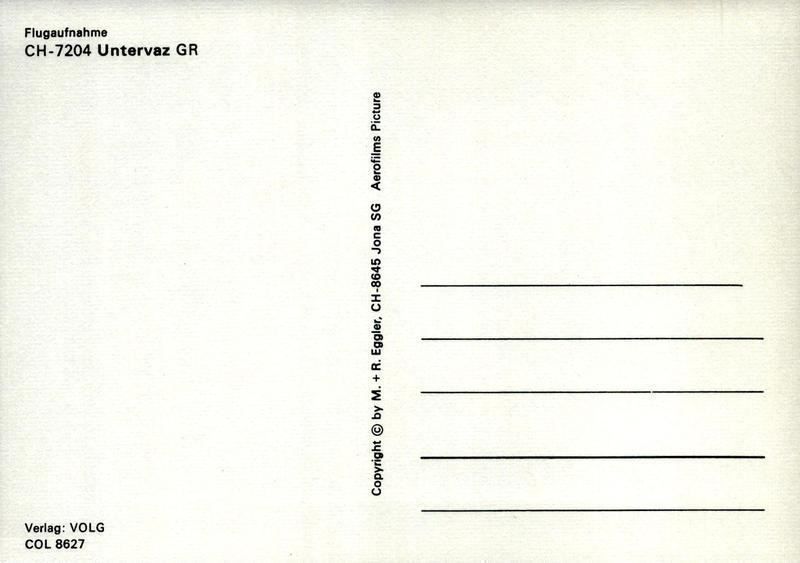 Cartoline postali: Flugaufnahme Untervaz GR – Antico da Ettingen venduto da Kartenplanet 1