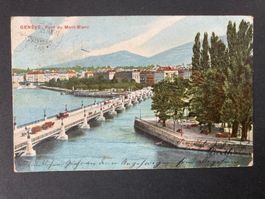 AK Genève Pont du Mont-Blanc