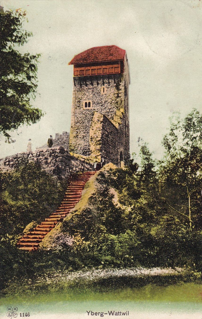 Cartoline postali: Yberg - Wattwil  1915 – Usato da Cormoret venduto da Pascalll2001