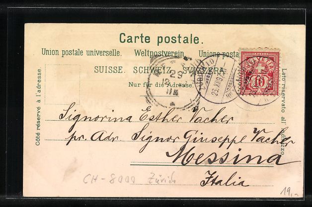 Cartoline postali: AK Sihlwald, Gasthaus Sihlwald, 1897 – Usato da Berlin venduto da bartko-reher 1