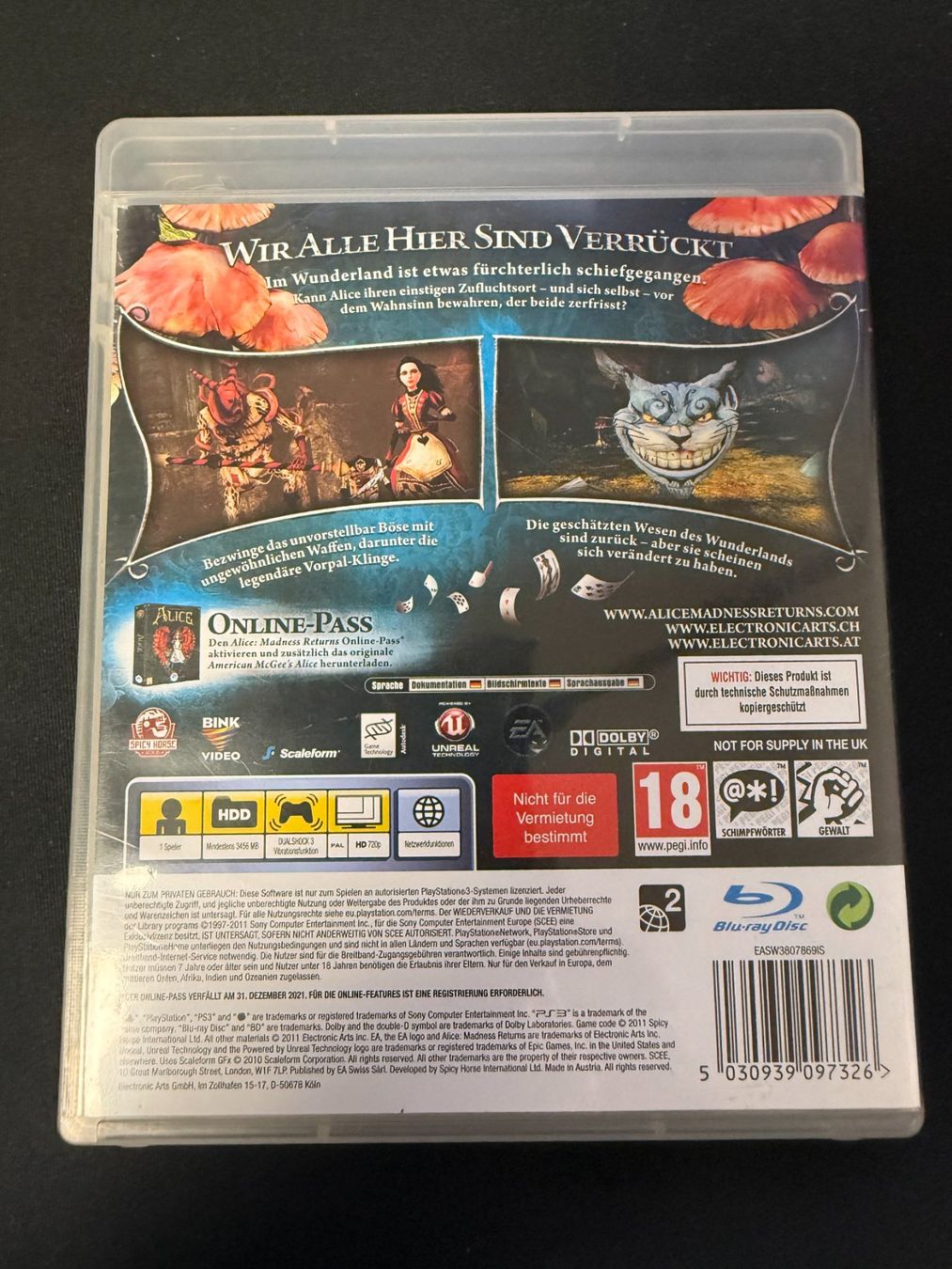 Sony Spiele: Alice Madness Returns - PS3 – Gebraucht aus Pont-de-la-Morge von Darfal 2