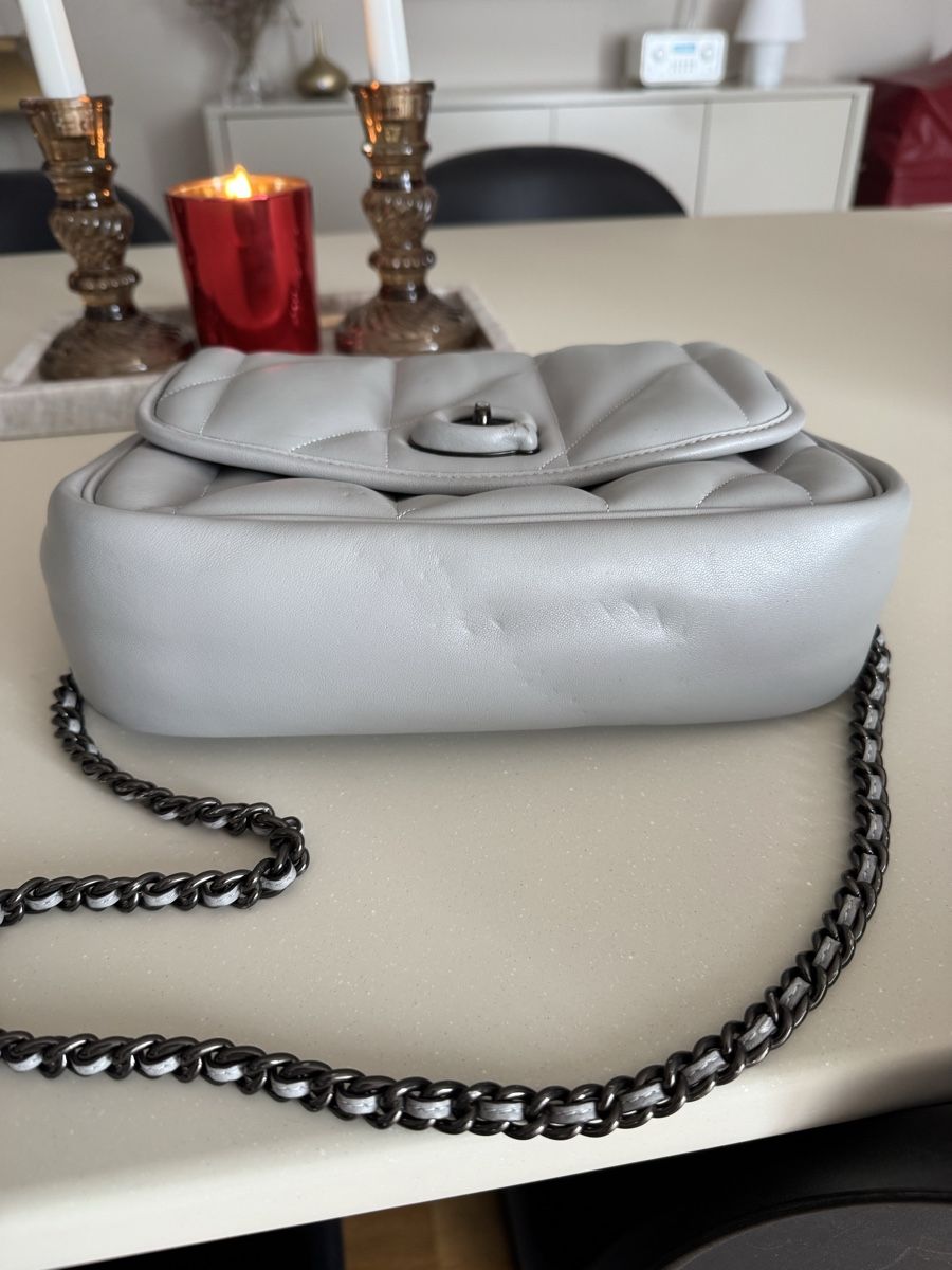 Coach Sacs femmes: Coach Tasche Leder grau – D'occasion à Galgenen par rpoto 3