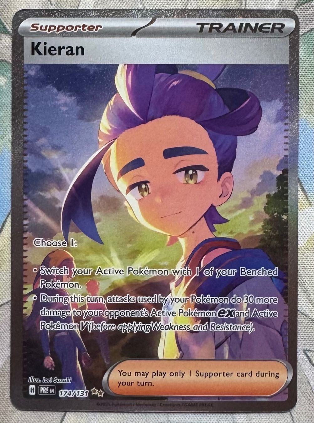 Pokémon Carte collezionabili: Pokémon TCG - Kieran (PRE174) Prismatic Evolutions – Nuovo (secondo la descrizione) da Oberwil BL venduto da Chelsea26