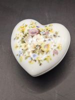 Herzdose Porzellan romantisch Shabby Chic Dose Vintage Bl...