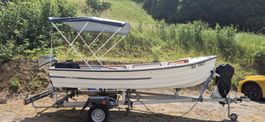 Motorboot mit Honda Aussenborder und Sommer-Verdeck ab CH