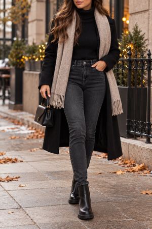 JEAN SKINNY NOIR ZARA WOMAN