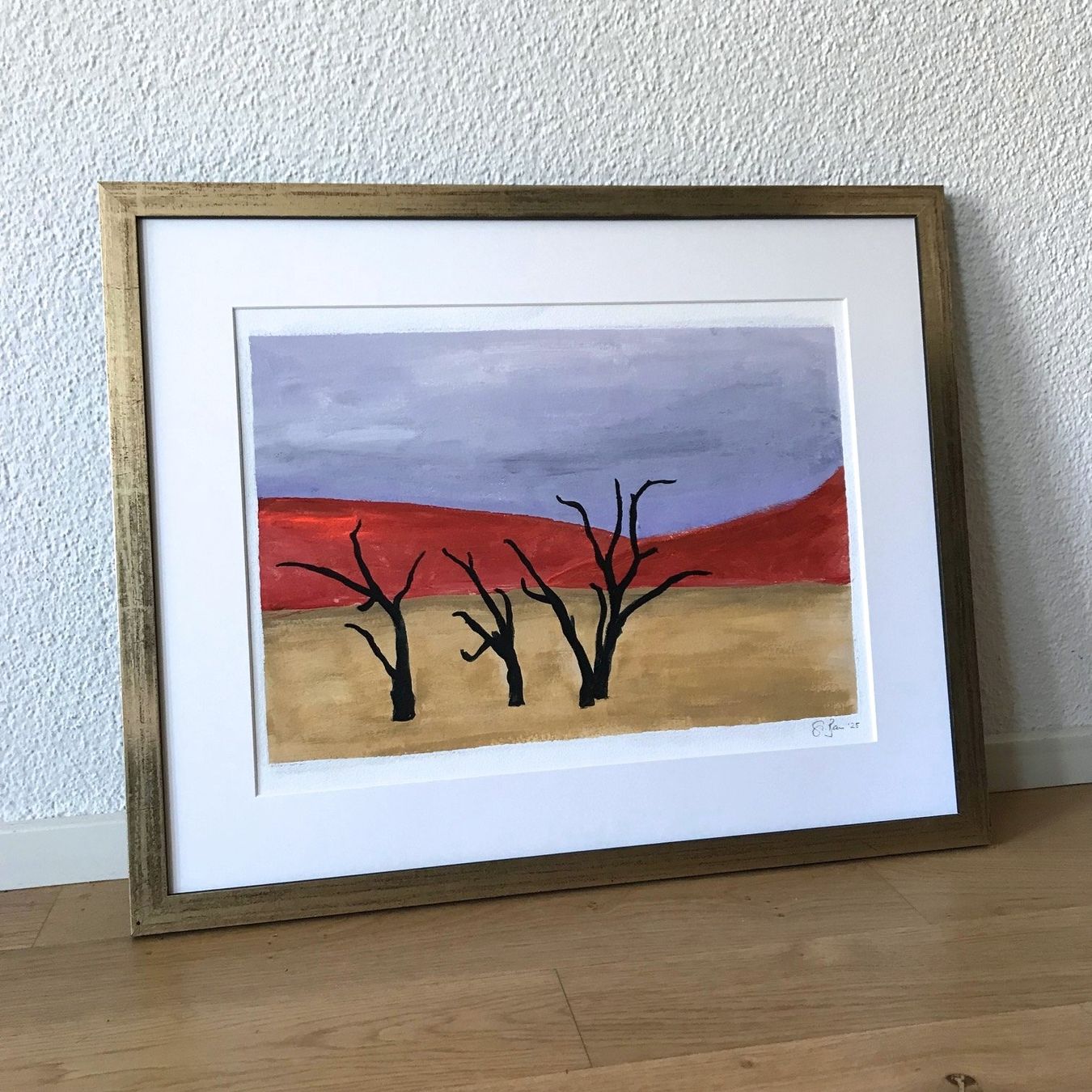 Gemälde: Wüste Namibia Moderne Kunst Acryl Impressionismus Bammert – Neu (gemäss Beschreibung) aus St. Niklausen LU von Stefan_Bammert_Art
