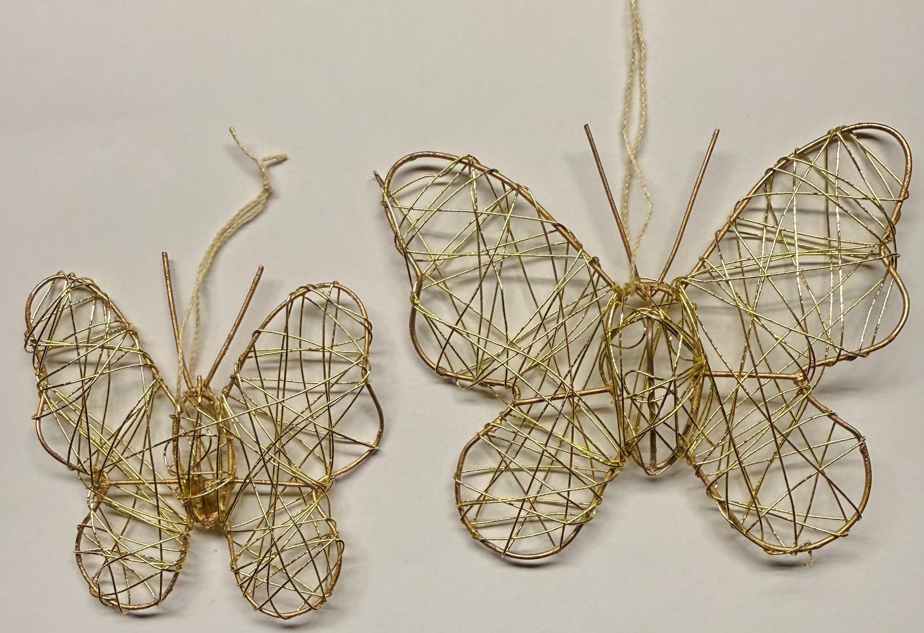 Tutte le decorazioni: Schmetterling aus Draht gold 10cm – Nuovo (secondo la descrizione) da Zäziwil venduto da kreative-ideen 1