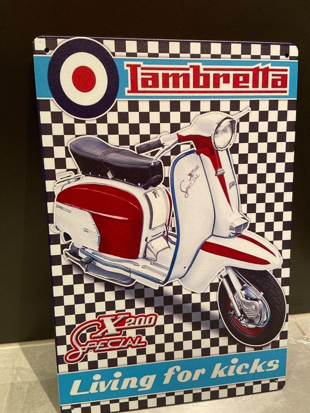 Vespa Insegne: LAMBRETTA Service Schild Deko mit Style! REPLIKA! – Nuovo e nell'imballaggio originale da Seon venduto da Aaargauer01 1