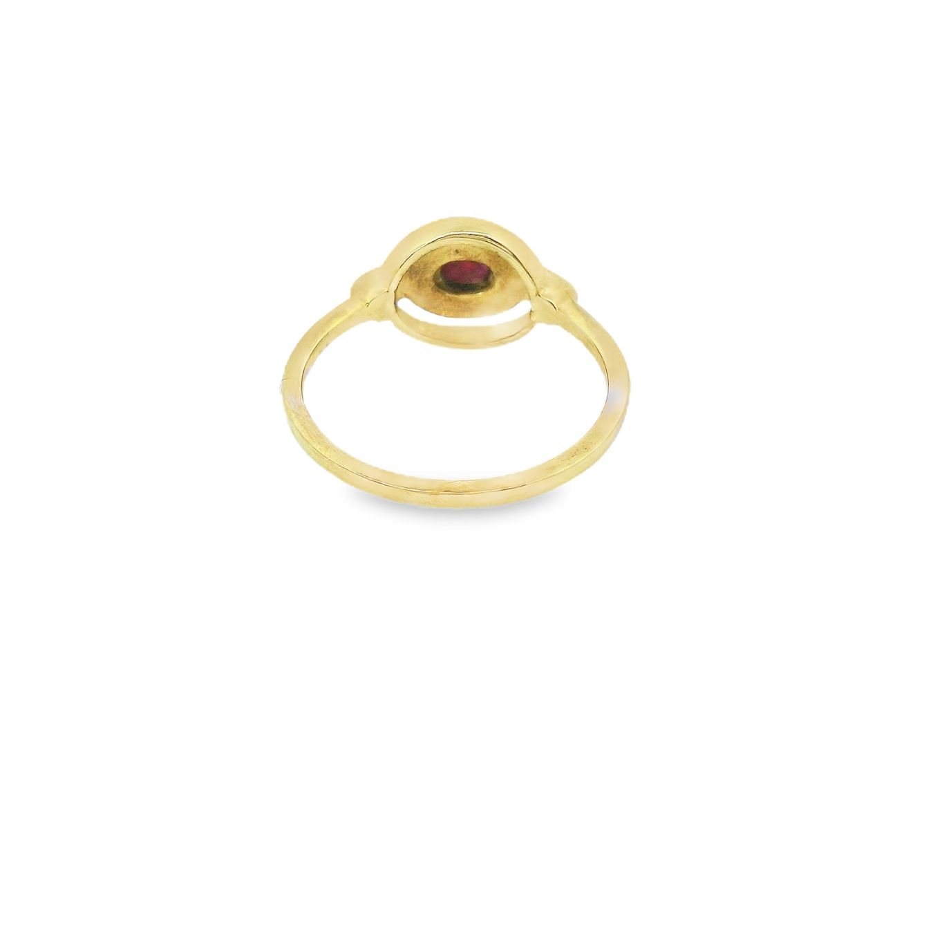 Anelli: Antik Rubin Cabochon Gold Ring – Usato da Embrach venduto da marufa 3