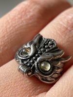 Vintage-Ring mit Goldener Rutilquarz Verstellbar