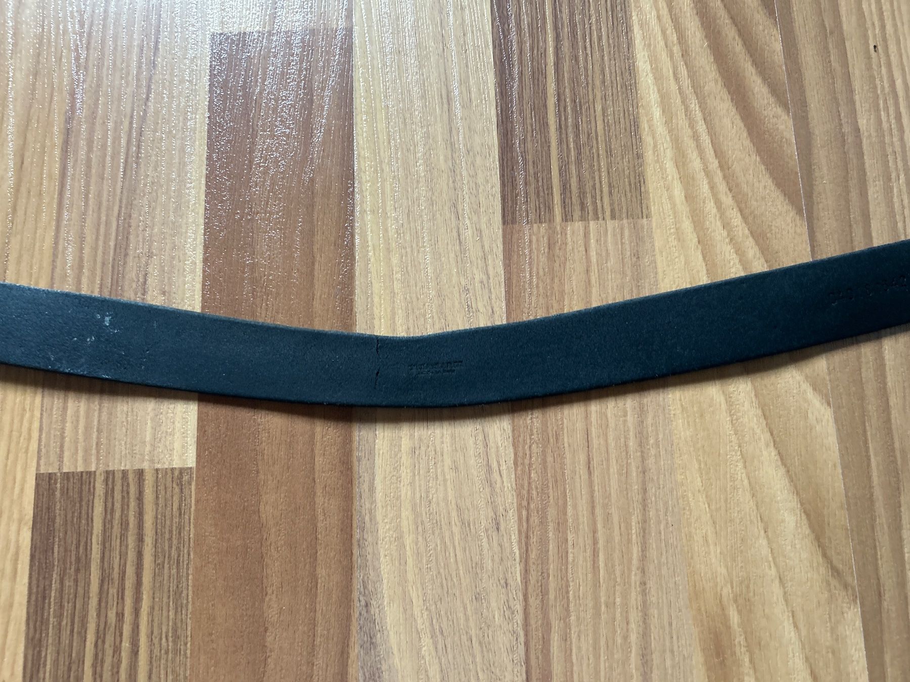 Cinture: Schwarz Ledergürtel mit Messingschnalle, Gr. 75 – Usato da Villnachern venduto da RicardoMary 3