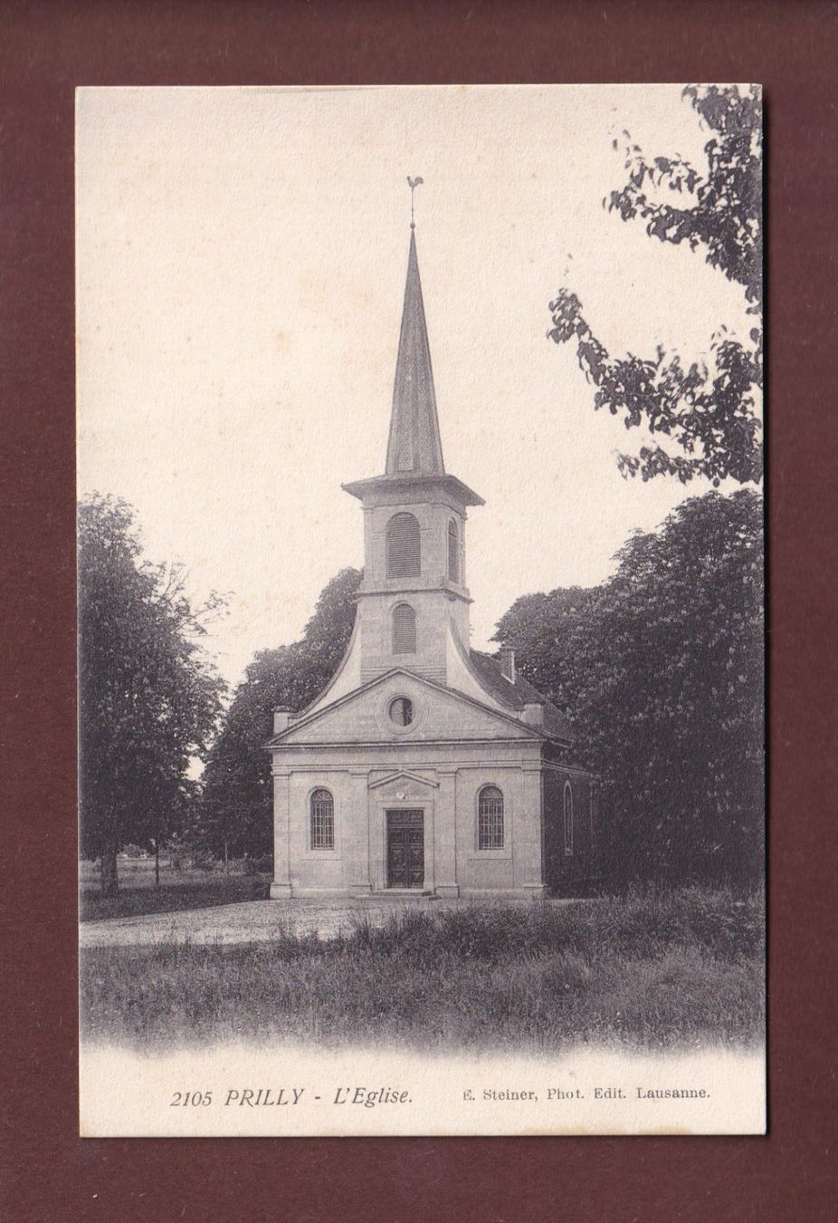 Cartes postales: PRILLY - L'Eglise – D'occasion à Pully par nicecards-shop