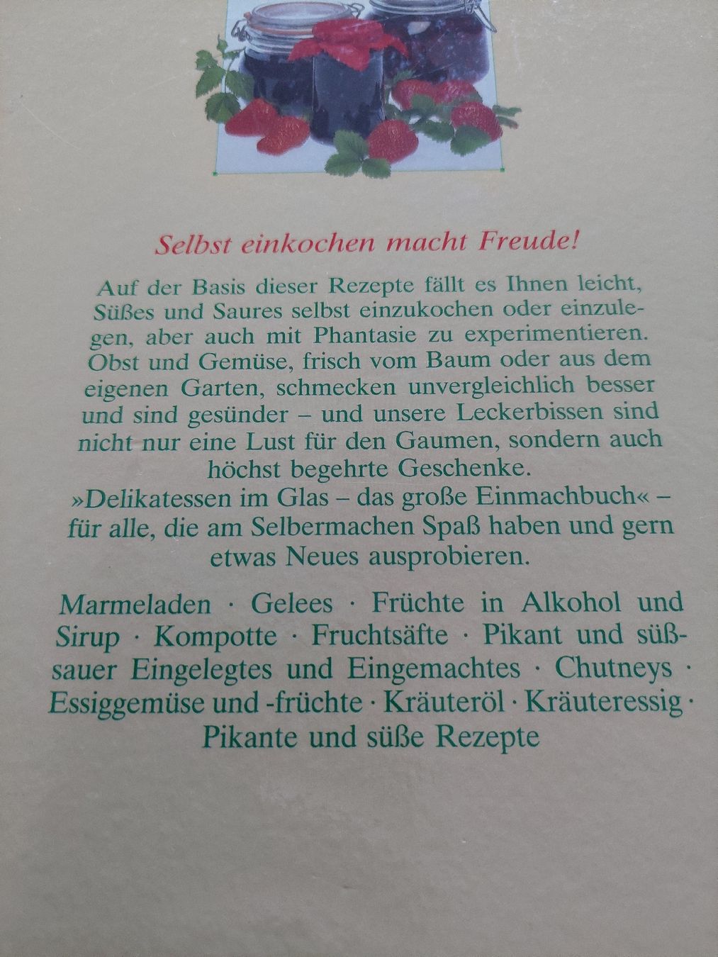 Libri: Delikatessen  im Glas,  Einmachbuch  – Usato da Zetzwil venduto da lanst08 1