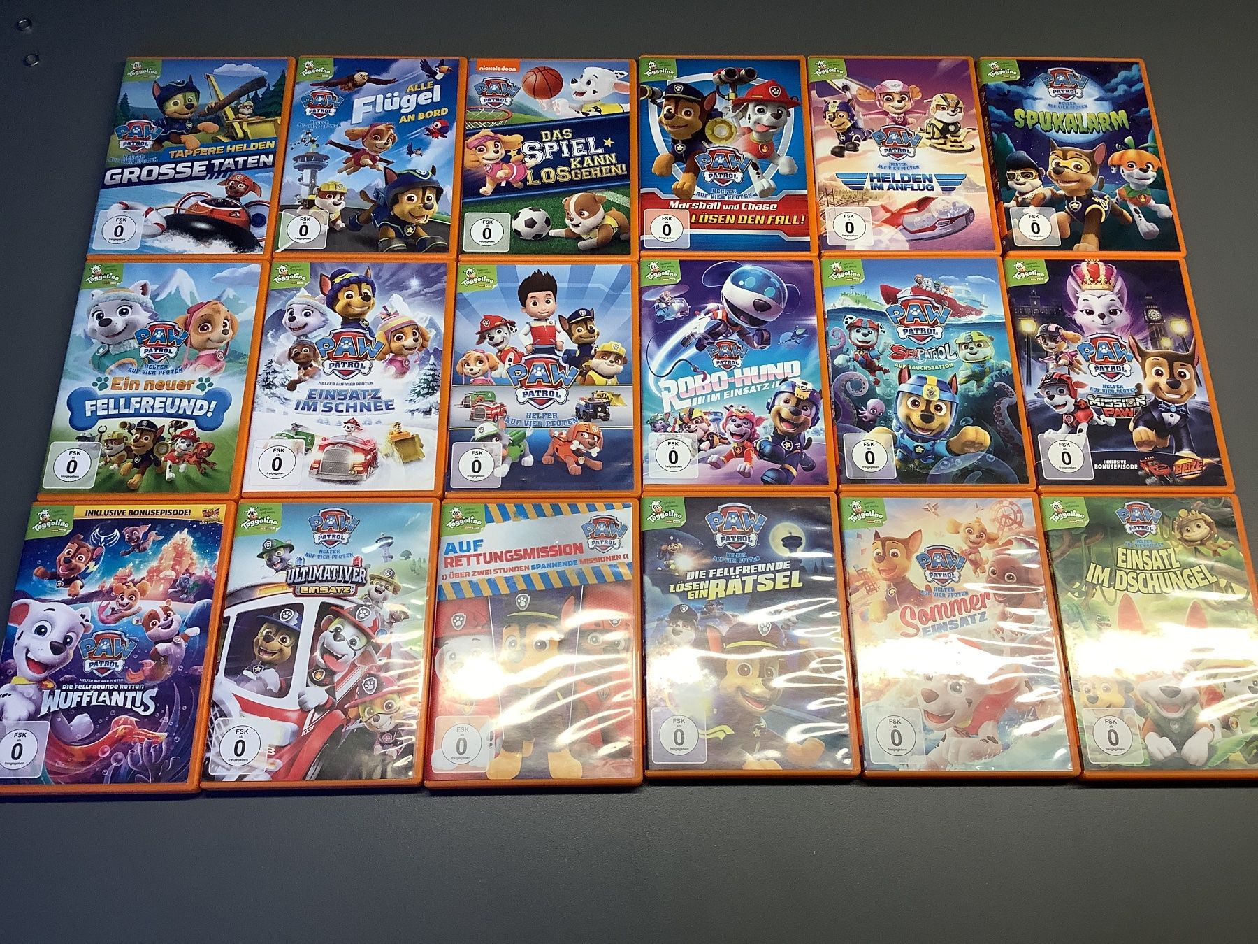 Tutti i DVDs: Paw Patrol DVD Sammlung, 18 DVDs – Usato da Bazenheid venduto da Seraina77