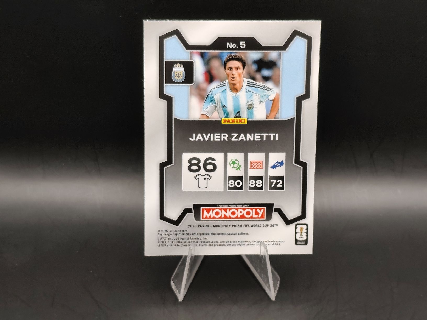 Panini Carte collezionabili: Javier Zanetti - Panini Prizm Monopoly - Argentinien – Usato da Ostermundigen venduto da DaCards 1