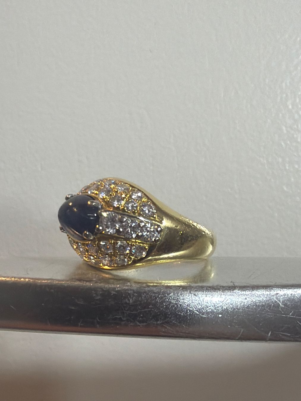 Anelli: 18K Gold-Ring mit Brillanten, schöne Arbeit, SOLID-RAR ! – Usato da Conthey venduto da BETONBOSS 2