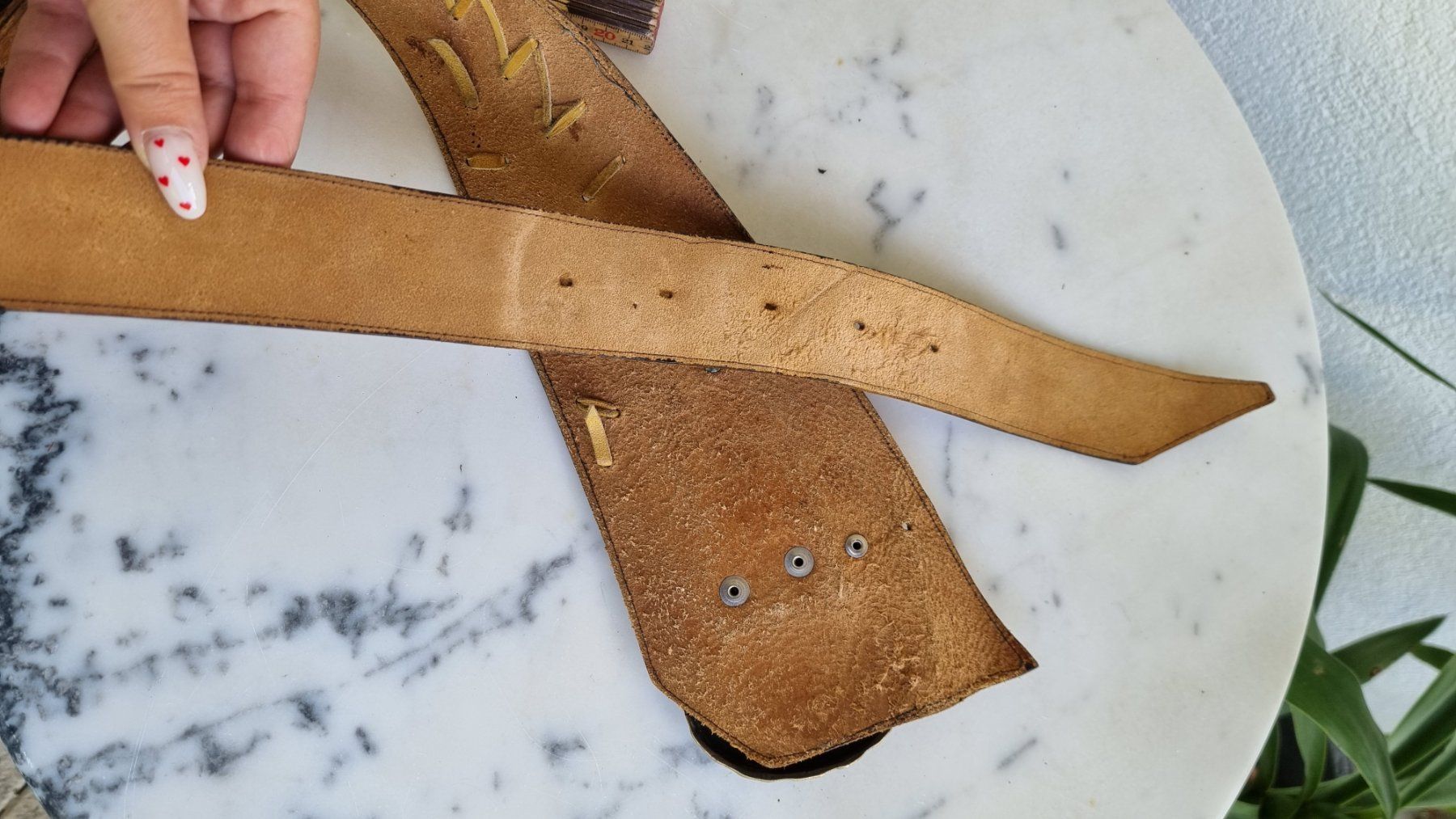 Cinture: Vintage Ledergürtel Boho Western Nieten – Usato da Wald ZH venduto da Martin79 3