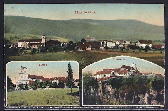 Cartoline postali: Mariastein, Panorama, Kirche und Kloster – Usato da Berlin venduto da bartko-reher