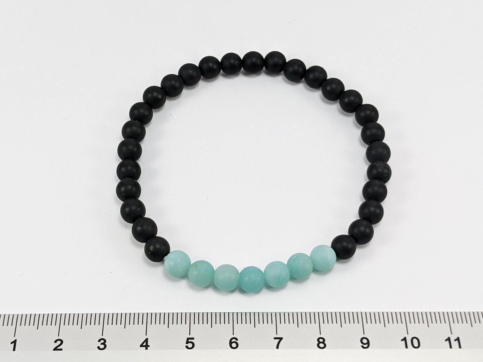 Minerali & Pietre curative: Männer Armband Amazonit/Onyx – Nuovo e nell'imballaggio originale da Meilen venduto da GypsyCat