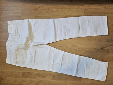 Sommerliche weisse Jeans Gr. M, neuwertig & günstig