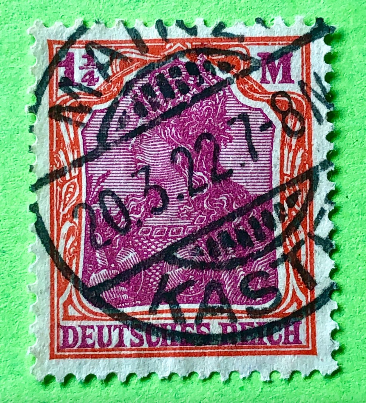 Tutti i francobolli: Briefmarken aus Deutsches Reich gestempelt   – Usato da Aarau venduto da Angi-007