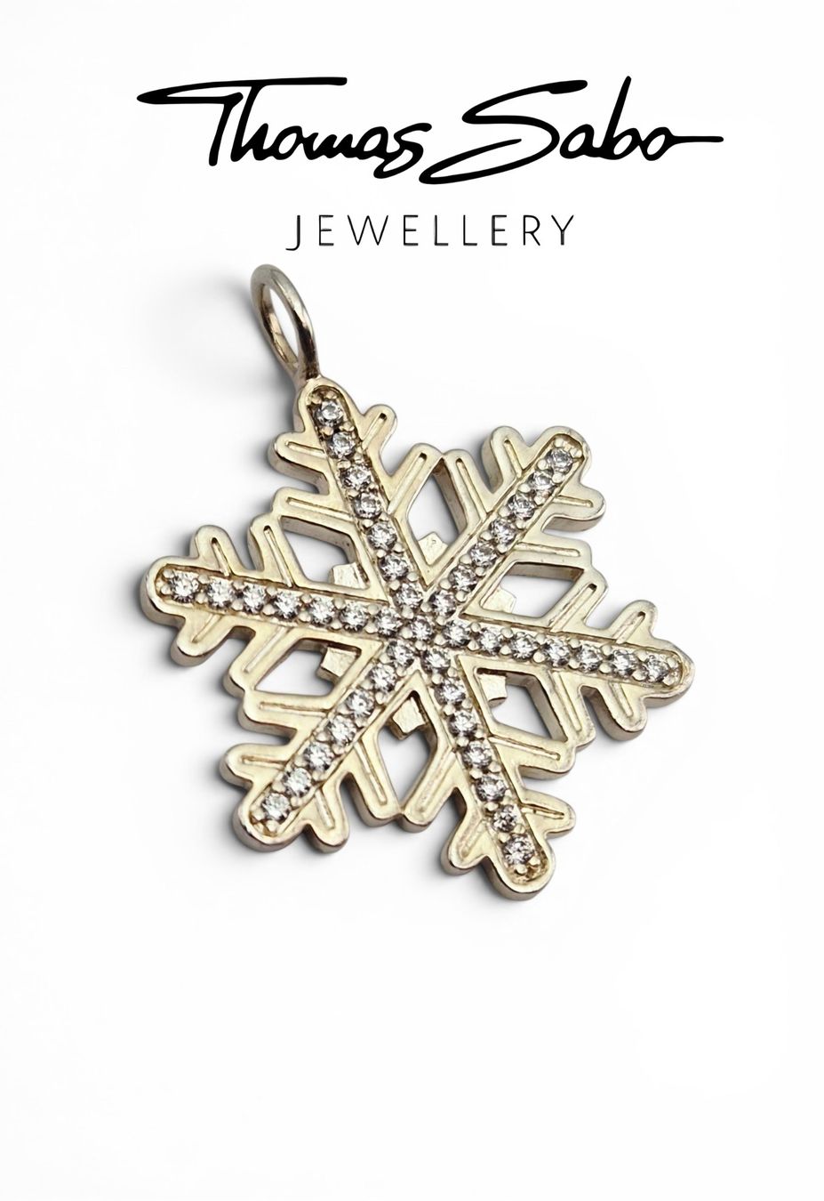 Thomas Sabo Pendentifs: Pendentif Flocon de Neige THOMAS SABO Strass – D'occasion à Clarens par Rimany