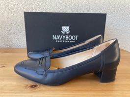 Navyboot City Pumps blau neuwertig  Grösse 37 Leder