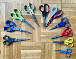 Lot de 10 paires de ciseaux toutes tailles